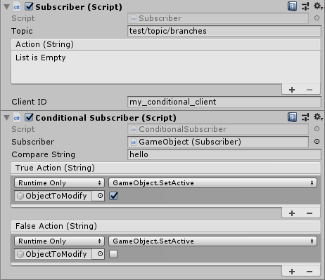 Compare String and Run Different Actions on True and False