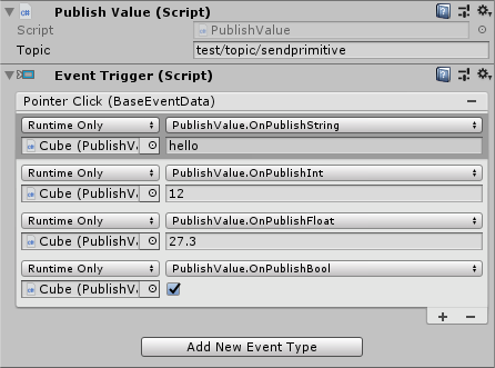 Publish primitive data types